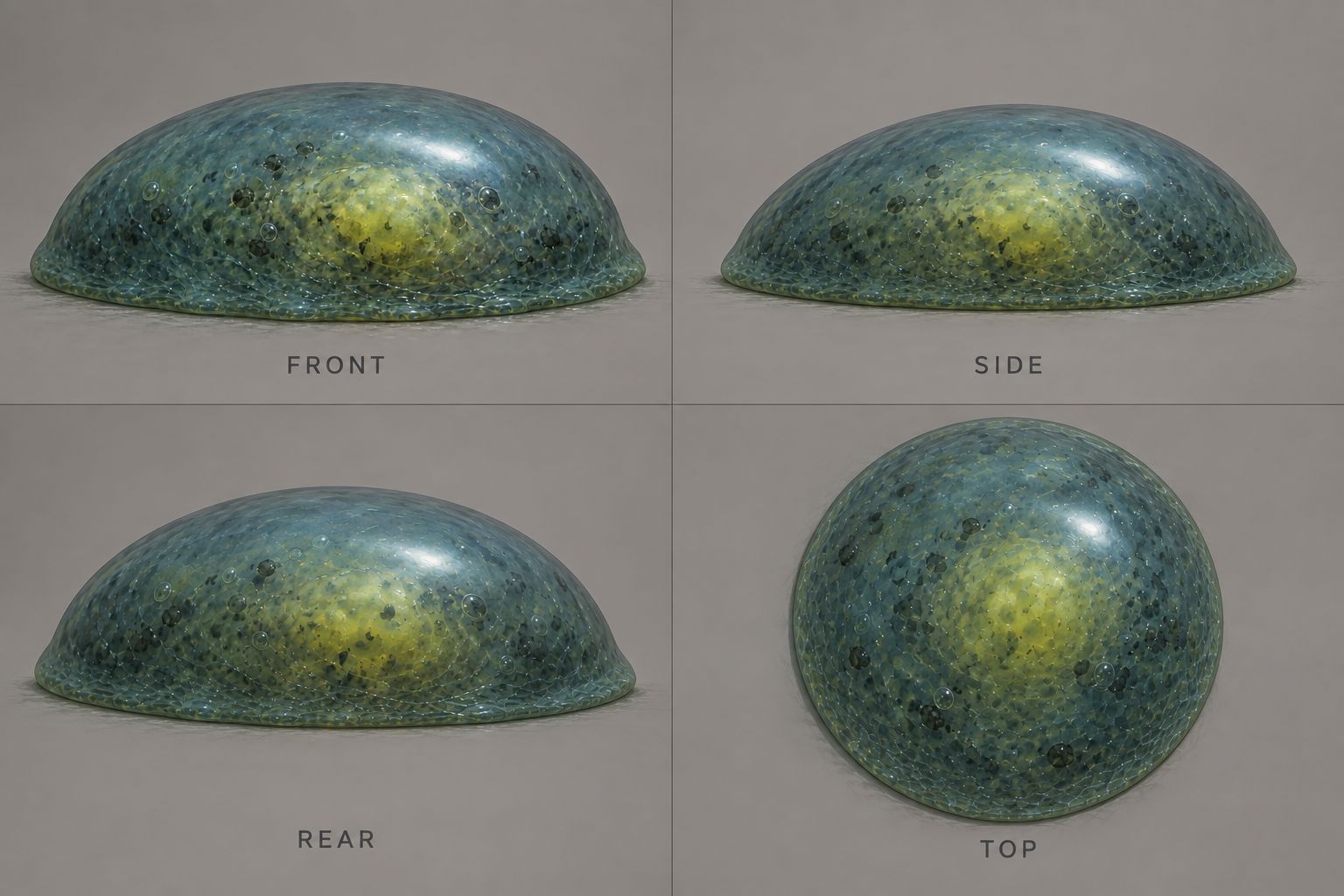 Gelatinous Aggregate Lifeform full multi-view concept sheet